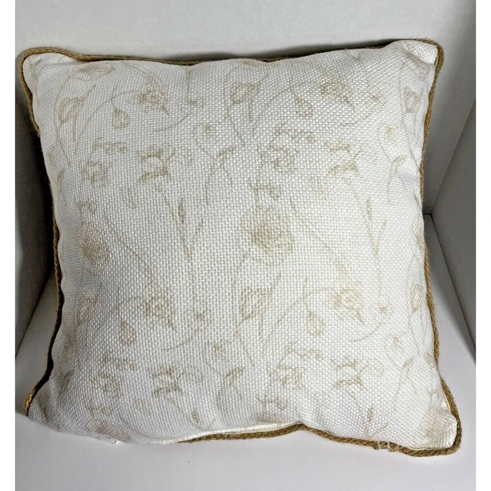 Throw‎ Pillow Bunny Rabbit Butterfly Flowers Scooter Easter 16×16